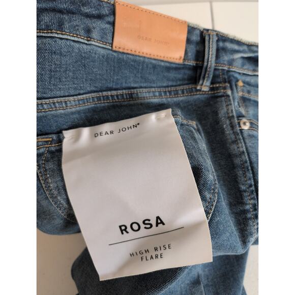 Dear John Jeans Women Size 29x34* Rosa High Rise Flare BohoChic Denim NEW - Picture 5 of 10